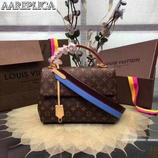 Replica Louis Vuitton Cluny MM Bag Monogram Canvas M42735 BLV468 2