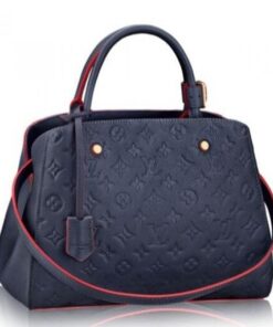 Replica Louis Vuitton Montaigne MM Bag Monogram Empreinte M42746 BLV556