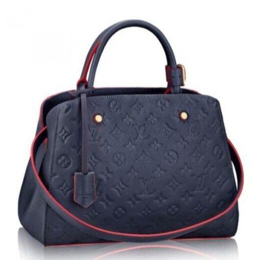 Replica Louis Vuitton Montaigne MM Bag Monogram Empreinte M42746 BLV556