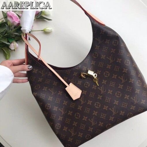 Replica Louis Vuitton Flower Hobo Monogram Canvas M43546 BLV412 2