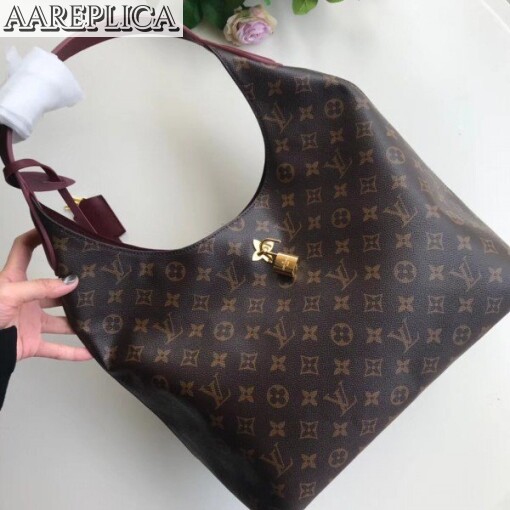 Replica Louis Vuitton Flower Hobo Monogram Canvas M43547 BLV413 2