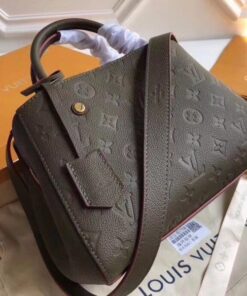 Replica Louis Vuitton Montaigne MM Bag Monogram Empreinte M43660 BLV538 2