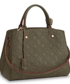 Replica Louis Vuitton Montaigne MM Bag Monogram Empreinte M43660 BLV538