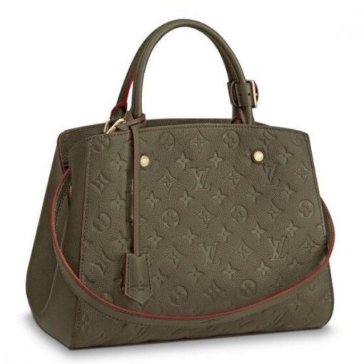 Replica Louis Vuitton Montaigne MM Bag Monogram Empreinte M43660 BLV538