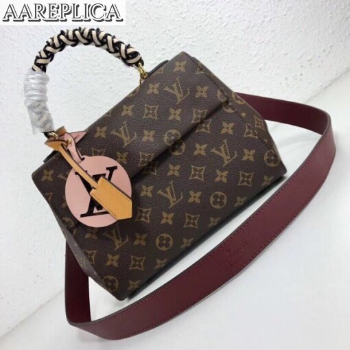 Replica Louis Vuitton Cluny BB Braided Monogram M43982 BLV305 2