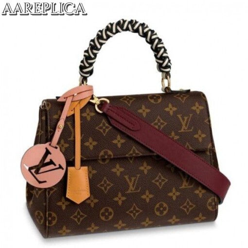 Replica Louis Vuitton Cluny BB Braided Monogram M43982 BLV305