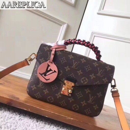 Replica Louis Vuitton Pochette Metis Braided Monogram M43984 BLV307 2