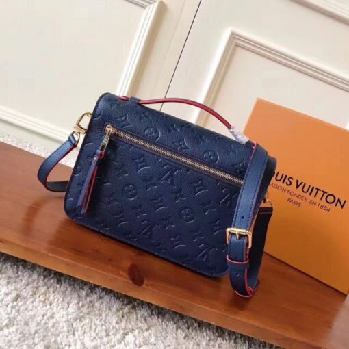 Replica Louis Vuitton Pochette Metis Bag Monogram Empreinte M44071 BLV574 3