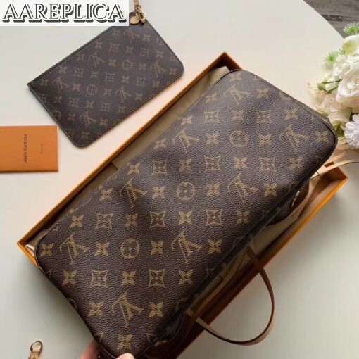 Replica Louis Vuitton Neverfull MM Bag Monogram Flowers M44364 BLV323 5