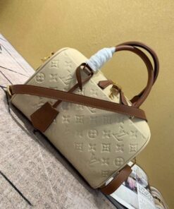 Replica Louis Vuitton Speedy Bandouliere 25 Monogram Empreinte M44736 BLV566 2