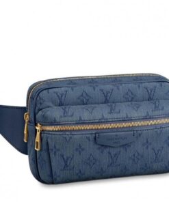 Replica Louis Vuitton Outdoor Bumbag Blue Denim M44741 BLV855