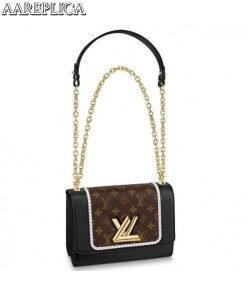 Replica Louis Vuitton Twist MM Bag Monogram Calfskin M44837 BLV367