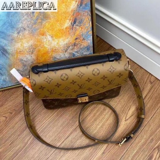 Replica Louis Vuitton Pochette Metis Bag Monogram Reverse M44876 BLV341 3