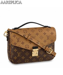 Replica Louis Vuitton Pochette Metis Bag Monogram Reverse M44876 BLV341