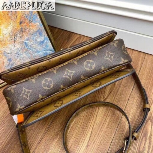 Replica Louis Vuitton Pochette Metis Bag Monogram Reverse M44876 BLV341 8