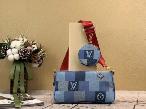 Replica Louis Vuitton Multi Pochette Accessoires Monogram Denim M44990 BLV478 4