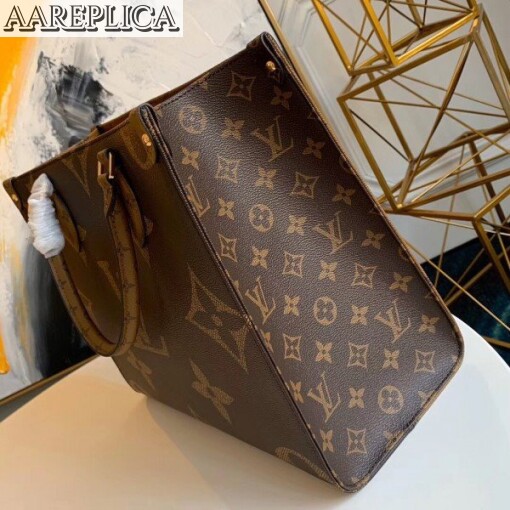 Replica Louis Vuitton Onthego MM Bag Monogram Reverse M45039 BLV362 4