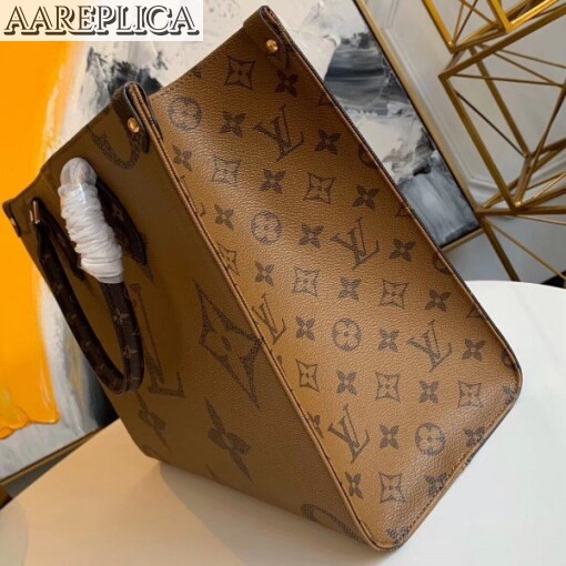 Replica Louis Vuitton Onthego MM Bag Monogram Reverse M45039 BLV362 7