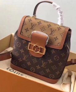 Replica Louis Vuitton Dauphine Backpack PM Monogram Reverse M45142 BLV009 2