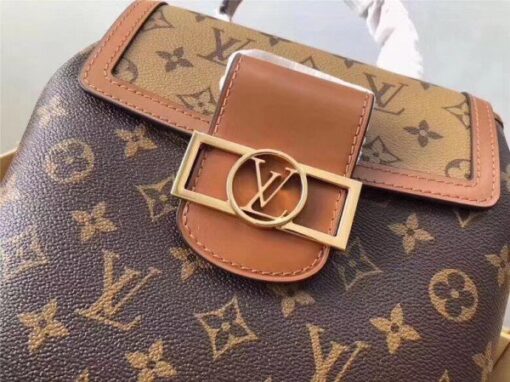 Replica Louis Vuitton Dauphine Backpack PM Monogram Reverse M45142 BLV009 3