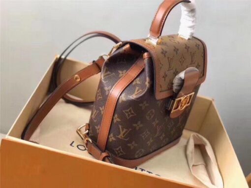 Replica Louis Vuitton Dauphine Backpack PM Monogram Reverse M45142 BLV009 4