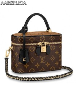 Replica Louis Vuitton Vanity PM Bag Monogram Reverse M45165 BLV369