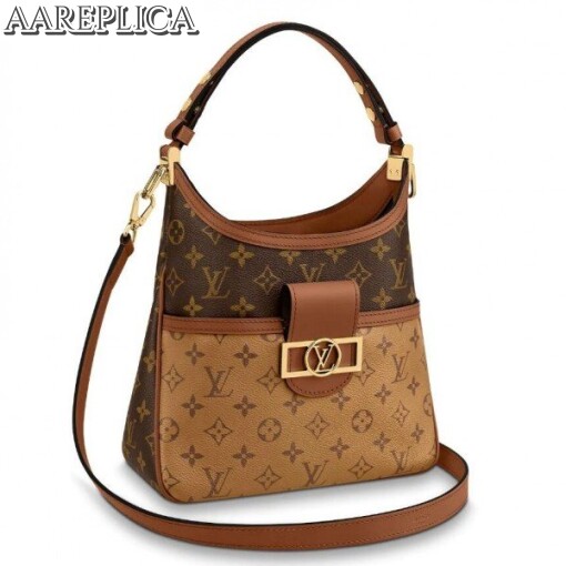 Replica Louis Vuitton Hobo Dauphine PM Monogram Reverse M45194 BLV366