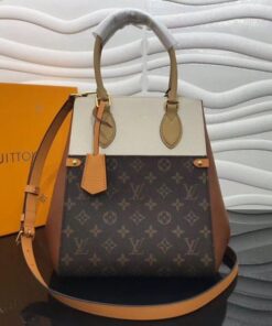 Replica Louis Vuitton Fold Tote MM Monogram Calfskin M45376 BLV695 2