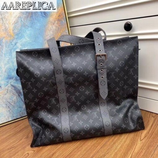 Replica Louis Vuitton New Cabas Zippe GM Monogram Eclipse M45379 BLV914 6