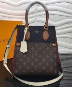 Replica Louis Vuitton Fold Tote MM Monogram Calfskin M45409 BLV696 2