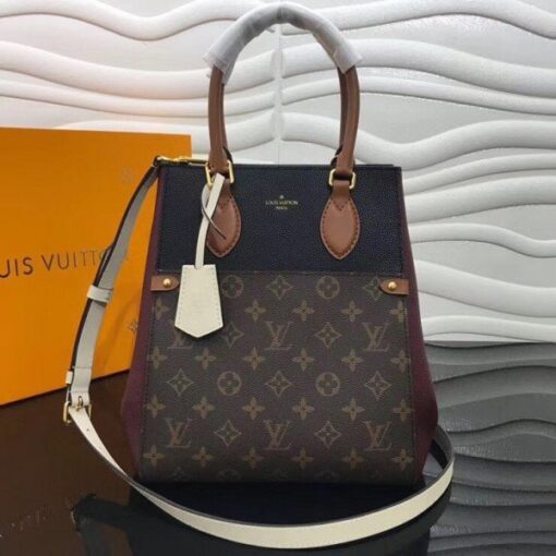 Replica Louis Vuitton Fold Tote MM Monogram Calfskin M45409 BLV696 2