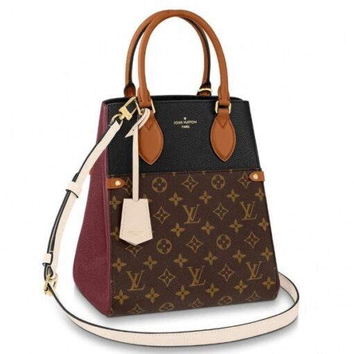 Replica Louis Vuitton Fold Tote MM Monogram Calfskin M45409 BLV696