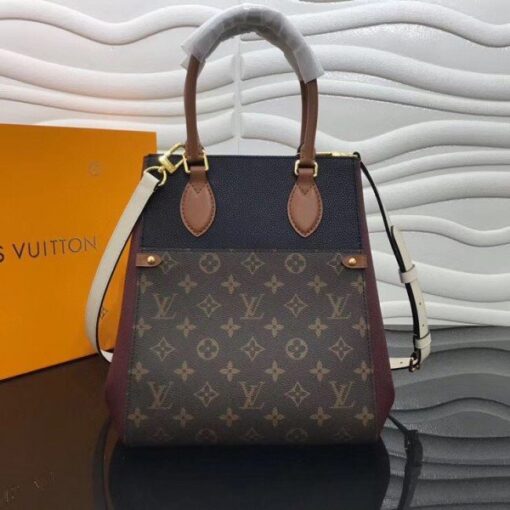 Replica Louis Vuitton Fold Tote MM Monogram Calfskin M45409 BLV696 4