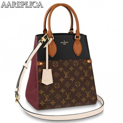 Replica Louis Vuitton Fold Tote MM Monogram Calfskin M45409 BLV351