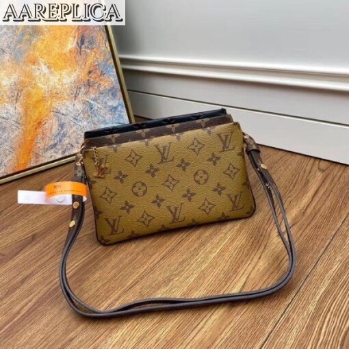 Replica Louis Vuitton LV3 Pouch Monogram Reverse Canvas M45412 BLV328 2