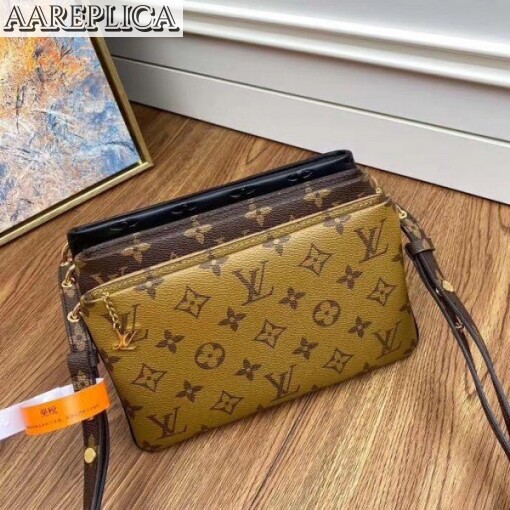 Replica Louis Vuitton LV3 Pouch Monogram Reverse Canvas M45412 BLV328 3