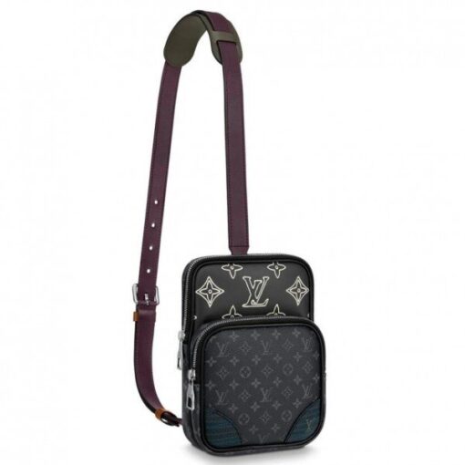 Replica Louis Vuitton Amazone Sling Bag Monogram Eclipse M45439 BLV862