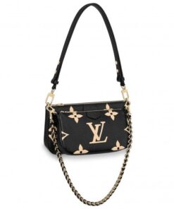 Replica Louis Vuitton Multi Pochette Accessoires Monogram Empreinte M45777 BLV509