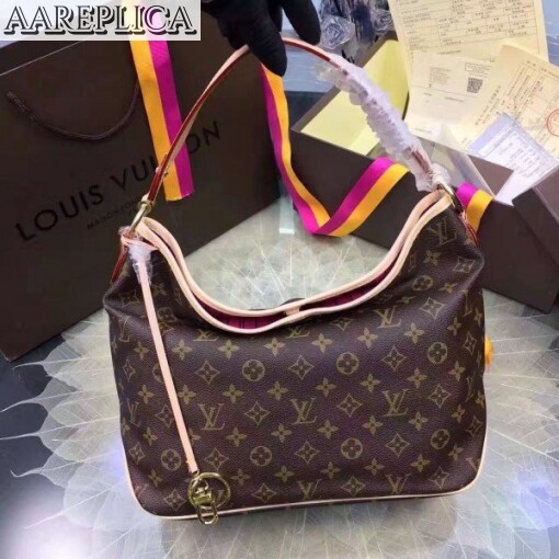 Replica Louis Vuitton Delightful MM Bag Monogram Canvas M50157 BLV425 2