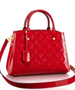 Replica Louis Vuitton Montaigne BB Bag Monogram Vernis M50170 BLV609