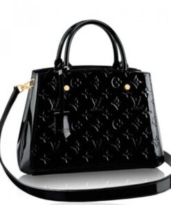 Replica Louis Vuitton Montaigne BB Bag Monogram Vernis M50171 BLV608