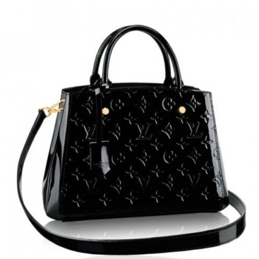 Replica Louis Vuitton Montaigne BB Bag Monogram Vernis M50171 BLV608