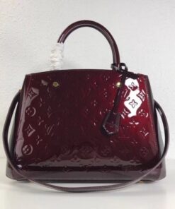 Replica Louis Vuitton Montaigne MM Bag Monogram Vernis M50400 BLV604 2