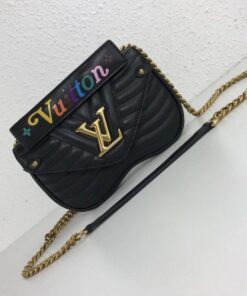 Replica Louis Vuitton Black New Wave Chain Bag PM M51683 BLV646 2