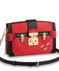 Replica Louis Vuitton Rouge Trunk Clutch Epi Leather M51697 BLV194