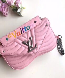 Replica Louis Vuitton Pink New Wave Chain Bag MM M51944 BLV641 2