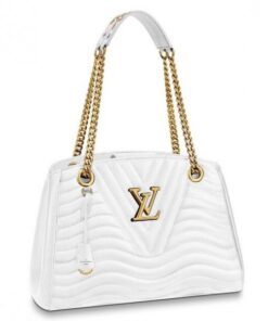 Replica Louis Vuitton White New Wave Chain Tote M51978 BLV649