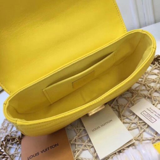 Replica Louis Vuitton Yellow New Wave Chain Bag PM M52565 BLV658 7