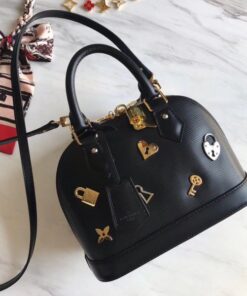 Replica Louis Vuitton Alma BB Bag Love Lock M52884 BLV226 2