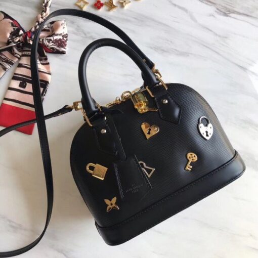 Replica Louis Vuitton Alma BB Bag Love Lock M52884 BLV226 2